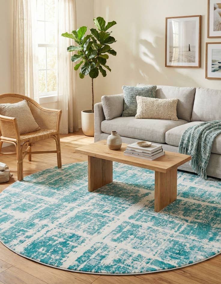 Detail image of 8' x 8' Uptown Lexington Avenue Round Rug