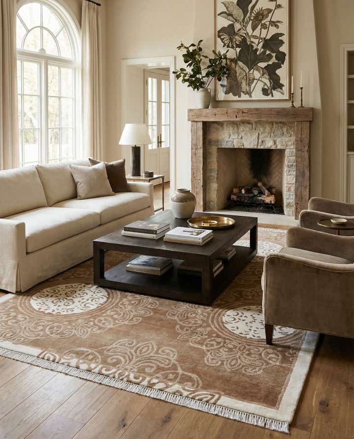 5' 9 x 8' Hand Knotted Darya Wool Rug