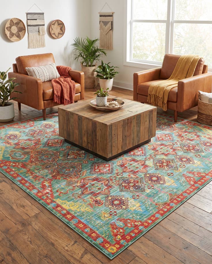 Detail image of 8' x 8' Alexis Square Rug