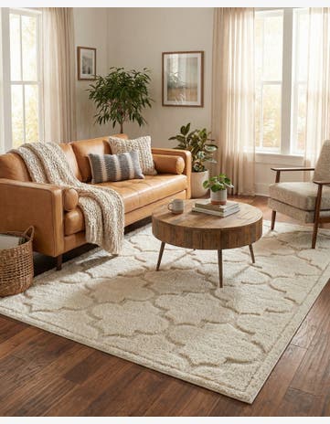 9' x 12' 2 Trellis Shag Rug