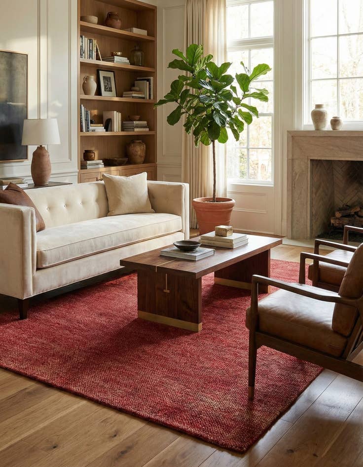 Detail image of 4' x 5' 7 Aatish Wool Rug