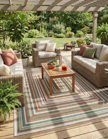 9' x 12' Easy-Clean Baja Indoor / Outdoor Rug