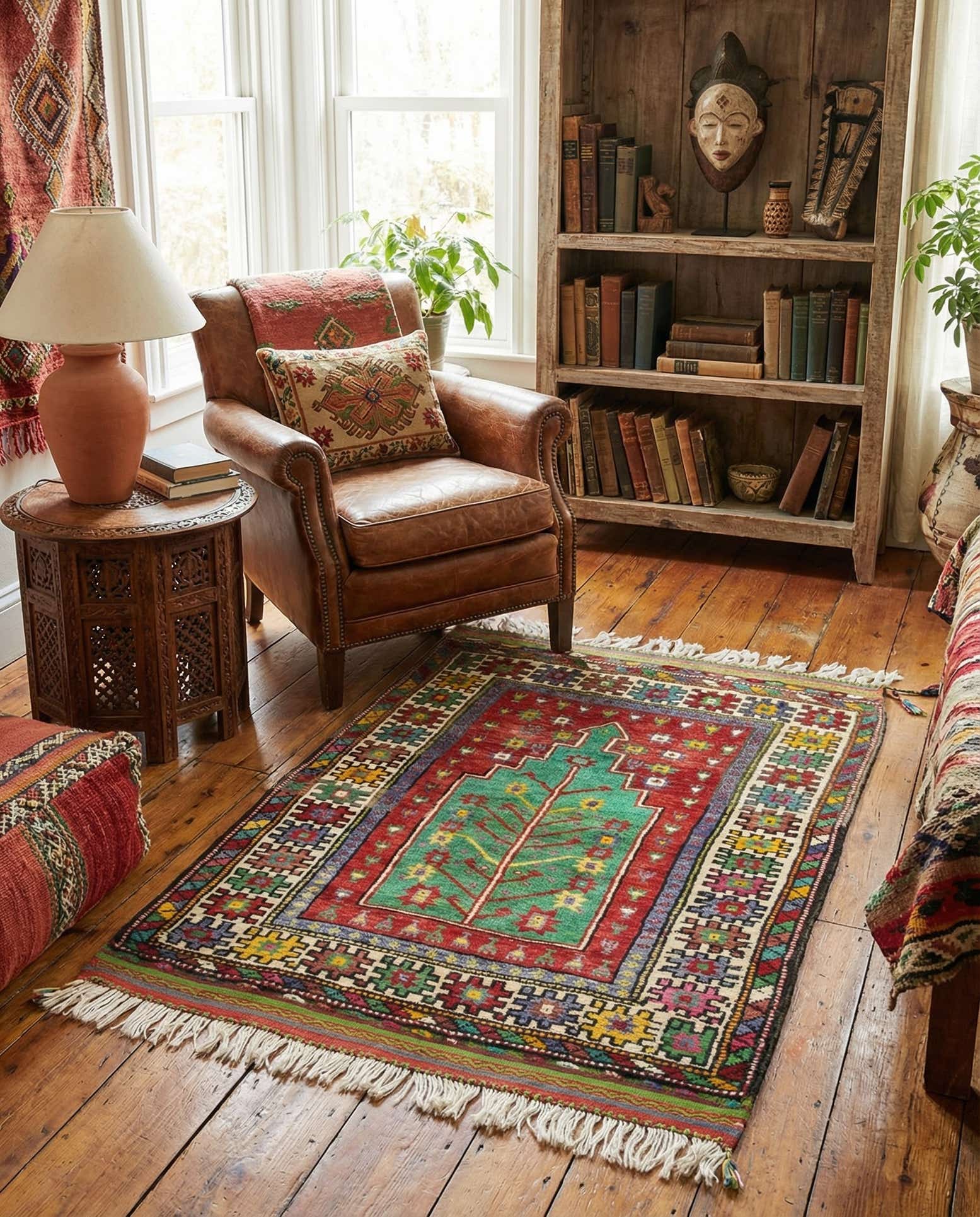 3' 3 x 4' 8 Hand Knotted Anatolian Wool Rug