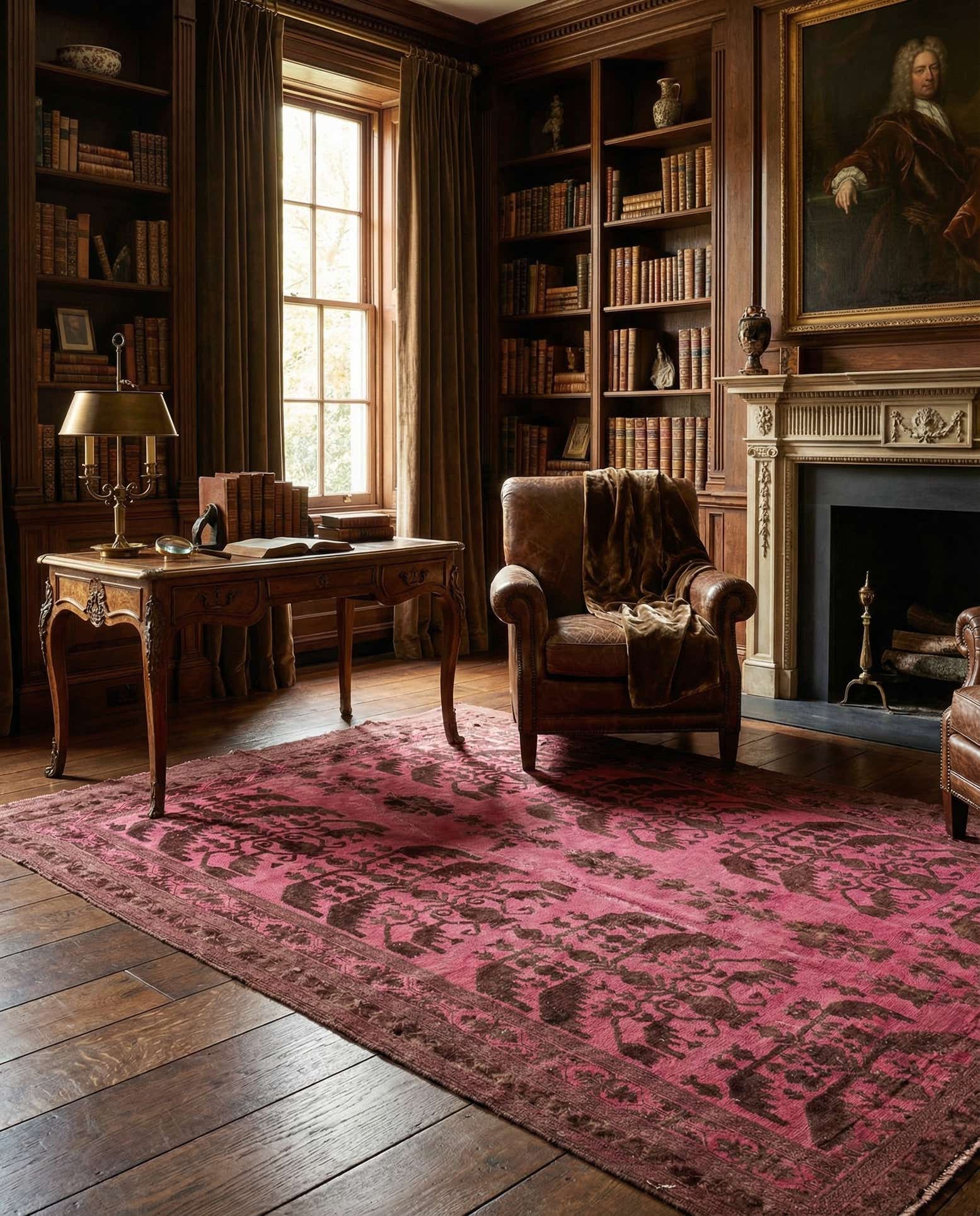 6' 3 x 7' 4 Hand Knotted Ultra Vintage Persian Wool Square Rug