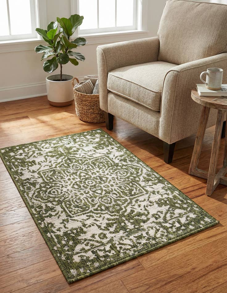 Detail image of 2' x 3' Easy-Clean Jill Zarin Dubai Indoor / Outdoor Rug