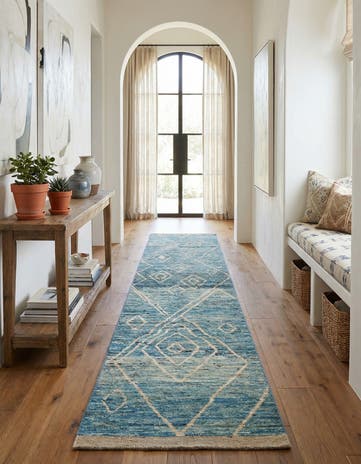 2' 10 x 16' 4 Hand Knotted Moroccan Wool Runner Rug