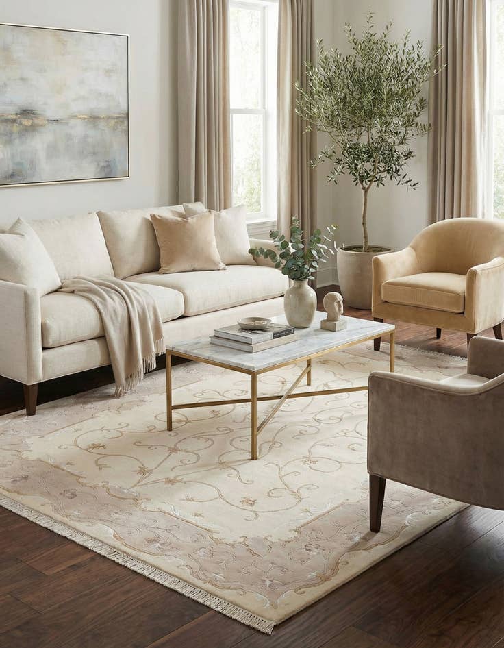 Detail image of 5' 7 x 7' 11  Hand Knotted Darya Rug