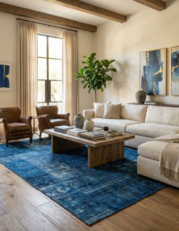 7' 5 x 12' 9 Hand Knotted Ultra Vintage Persian Wool Rug