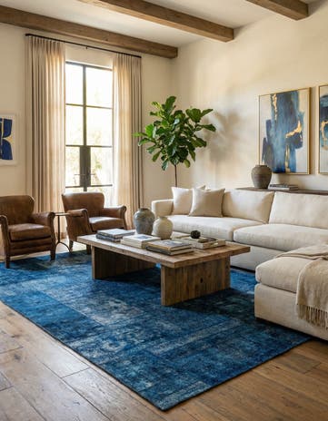 7' 5 x 12' 9 Hand Knotted Ultra Vintage Persian Wool Rug