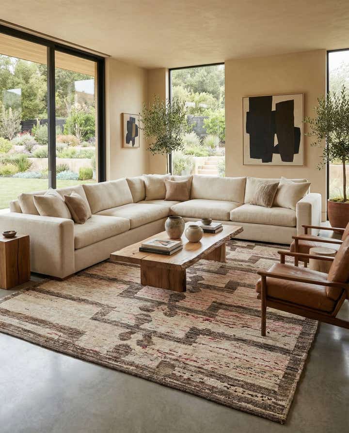 12' 3 x 15' 1 Hand Knotted Moroccan Wool Rug