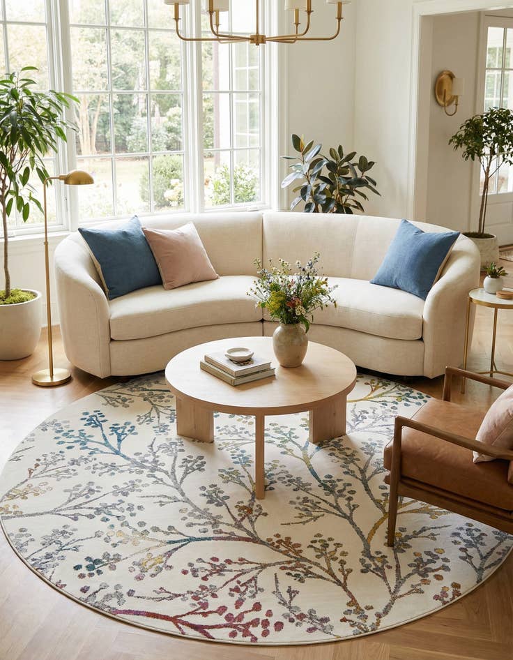 Detail image of 10' x 10' Blossom Round Rug