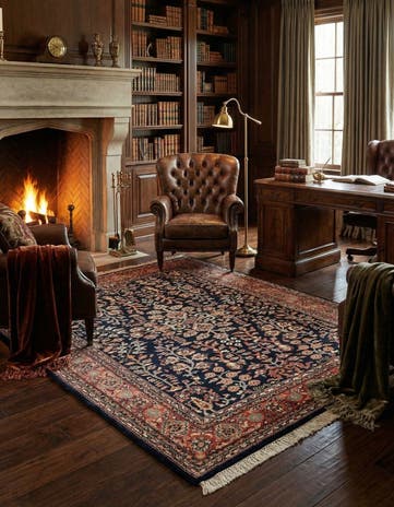 4' 8 x 6' 10 Sarouk Rug