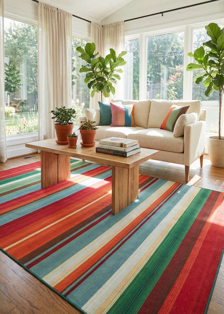 10' x 14' Easy-Clean Modern Indoor / Outdoor Rug