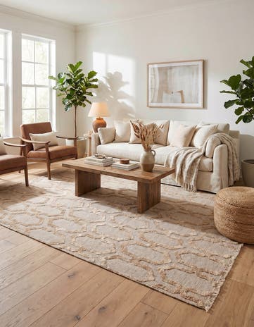 4' 9 x 7' 9 Hand Knotted Luna Rug