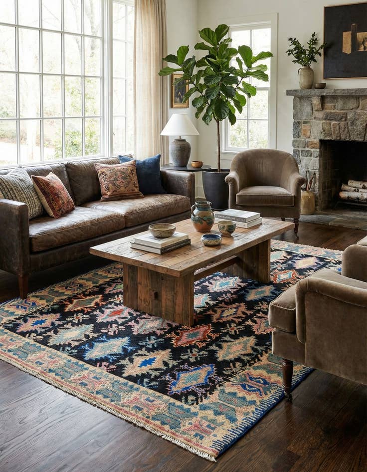 Detail image of 5' 5 x 8' 3  Hand Knotted Darya Rug