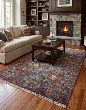 4' x 6' 3 Hand Knotted Ariana Ziegler Rug