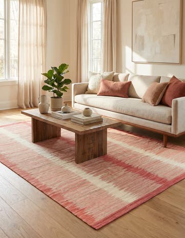 6' x 7' 10 Hand Woven Kilim Modern Wool Rug