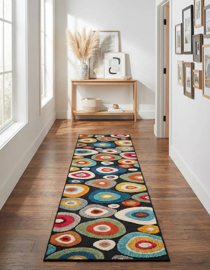 Detail image of  2' 7 x 12'  Washable Casablanca Indoor / Outdoor Runner Rug