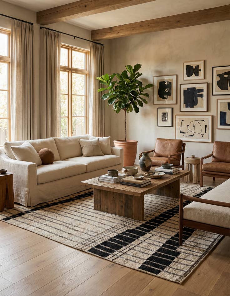 Detail image of 8' 3 x 9' 10  Hand Knotted Moroccan Wool Rug