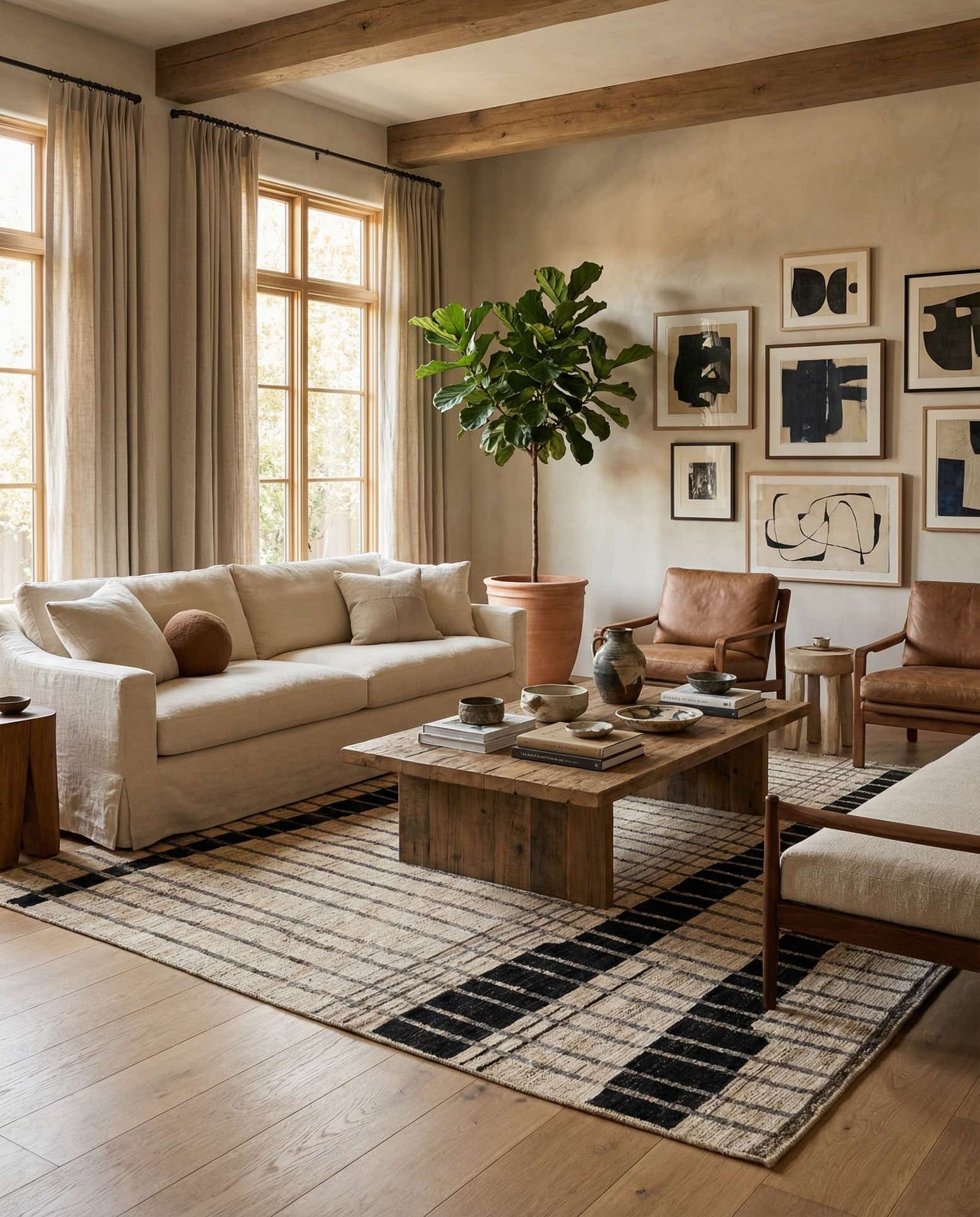 8' 3 x 9' 10 Hand Knotted Moroccan Wool Rug