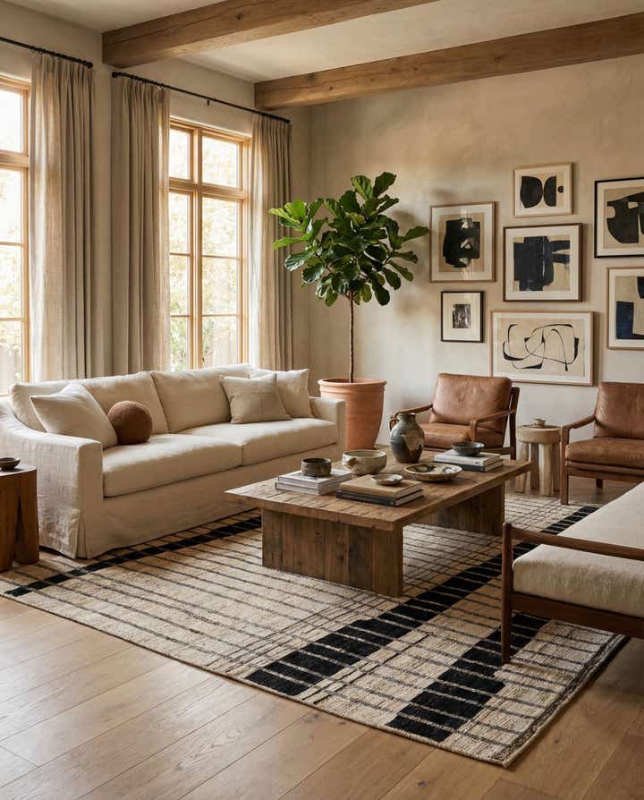 8' 3 x 9' 10 Hand Knotted Moroccan Wool Rug