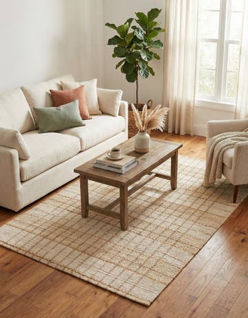 5' 1 x 8' Hand Braided Laurel Handwoven Jute Rug