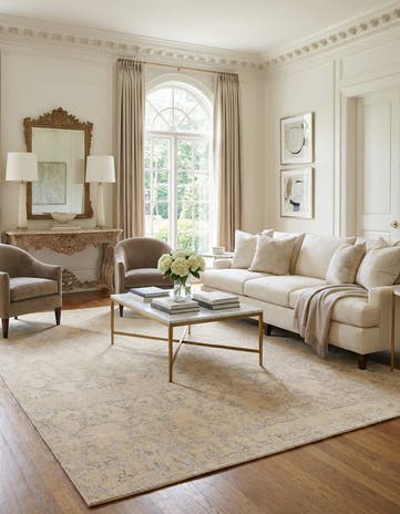 9' 10 x 13' 10 Hand Knotted Luna Rug