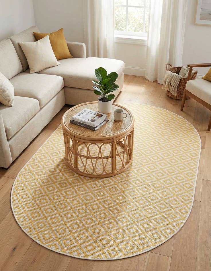 Detail image of 5' 3 x 8' Easy-Clean Jill Zarin Costa Rica Indoor / Outdoor Oval Rug