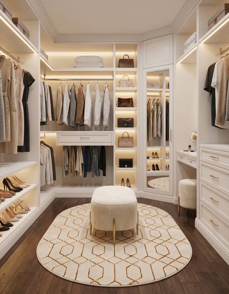 Detail image of  4' x 6'  Marilyn Monroe™ Glam Trellis Oval Rug