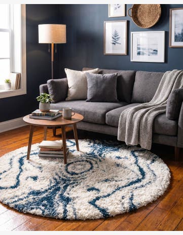 5' x 5' Lagom Shag Round Rug