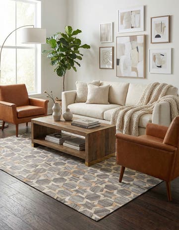 5' x 7' 10 Cowhide Rug