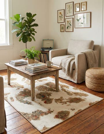 3' 3 x 5' 10 Hand Knotted Ultra Vintage Persian Wool Rug