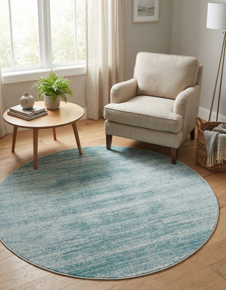 Detail image of Jill Zarin 5' 3 x 5' 3 Uptown Madison Avenue Round Rug