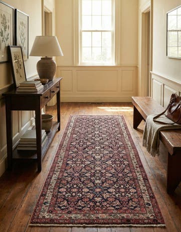 3' 9 x 10' Hand Knotted Shahsavand Persian Wool Runner Rug