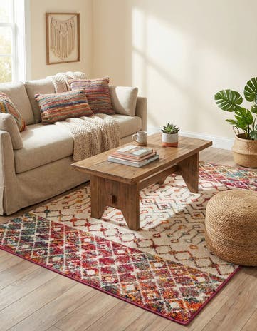 4' x 6' Moroccan Trellis Rug