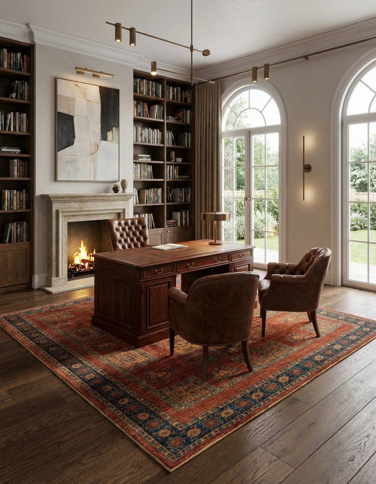 Detail image of 5' 7 x 7' 5 Luribaft Wool Rug