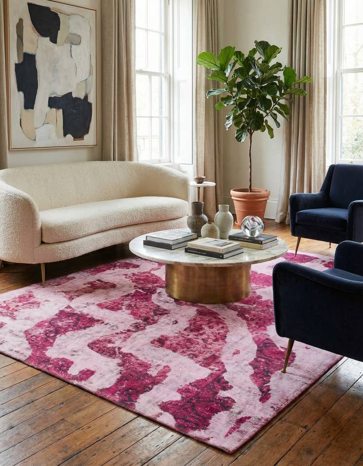 Detail image of 7' 5 x 9' 8  Hand Knotted Ultra Vintage Persian Wool Rug