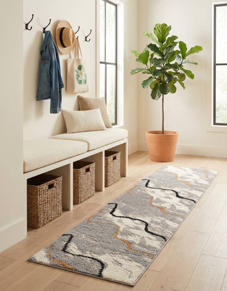 Detail image of 2' x 8' Sepia Runner Rug