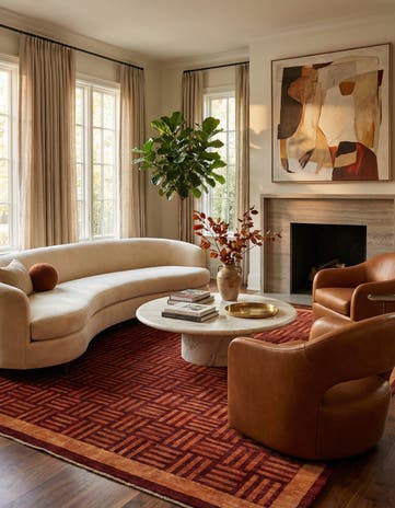 8' 3 x 11' 8 Hand Knotted Modern Ziegler Rug