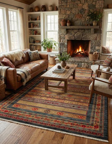10' 8 x 16' 5 Kashkuli Gabbeh Rug