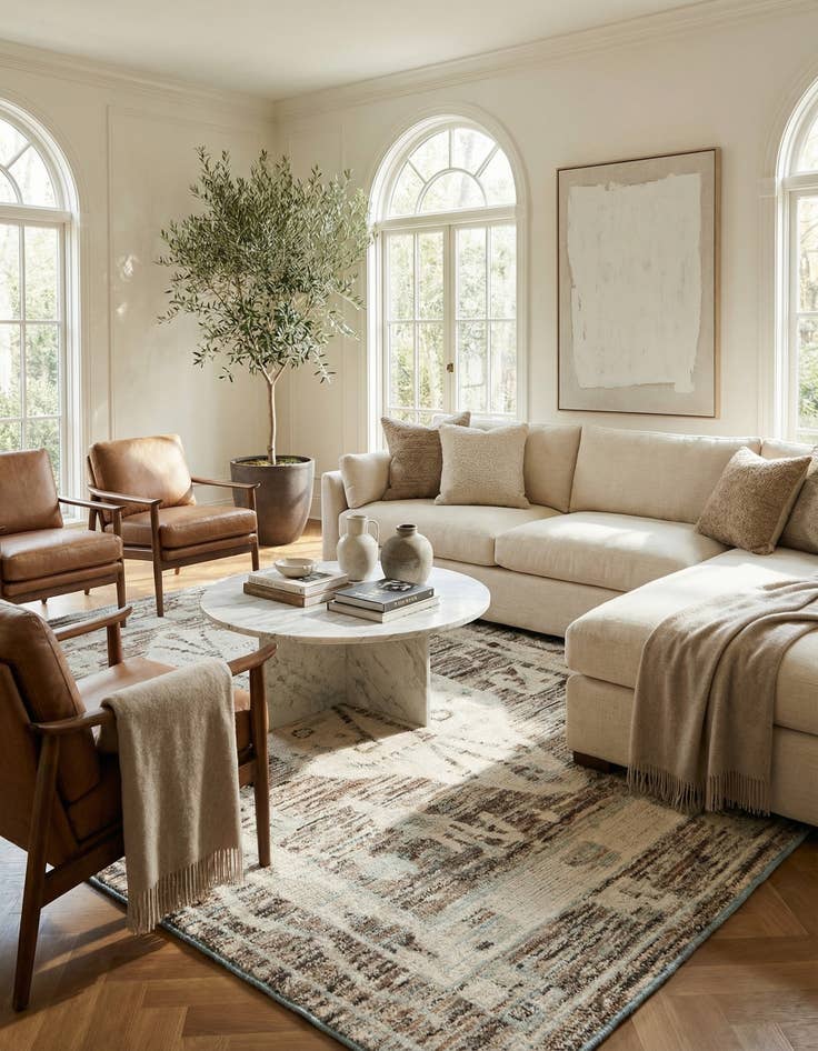 Detail image of 8' 6 x 12' 6  Hand Knotted Moroccan Wool Rug