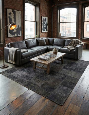6' 9 x 8' 6 Hand Knotted Ultra Vintage Persian Wool Rug