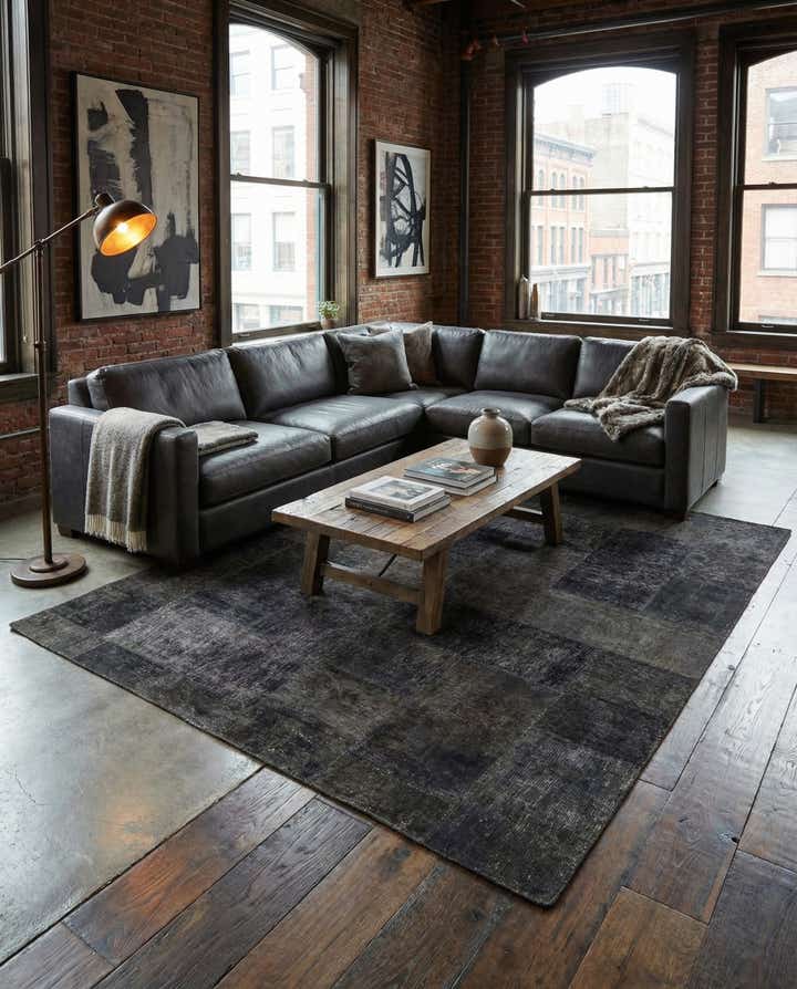 6' 9 x 8' 6 Hand Knotted Ultra Vintage Persian Wool Rug