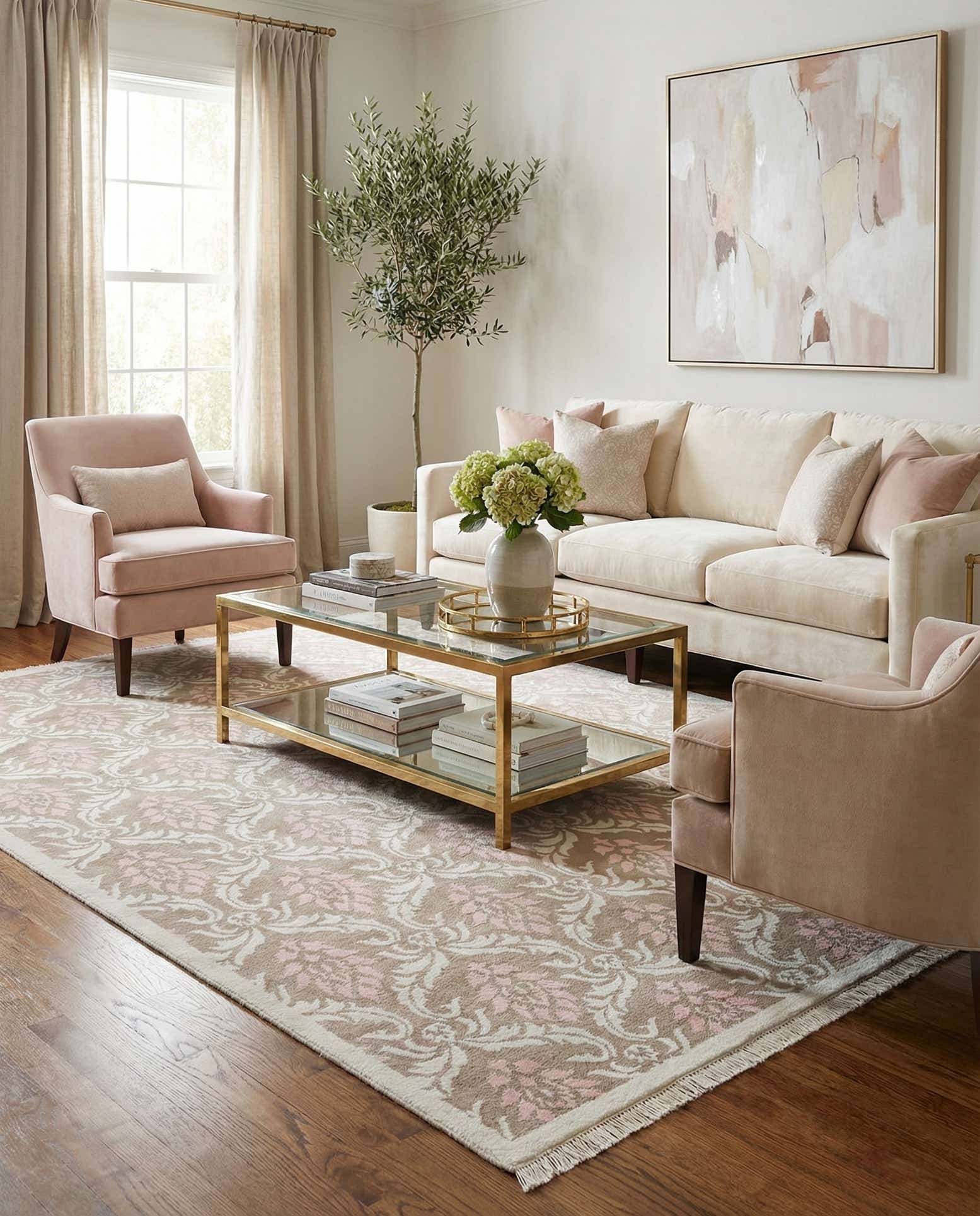 6' 8 x 9' 11 Hand Knotted Darya Wool Rug