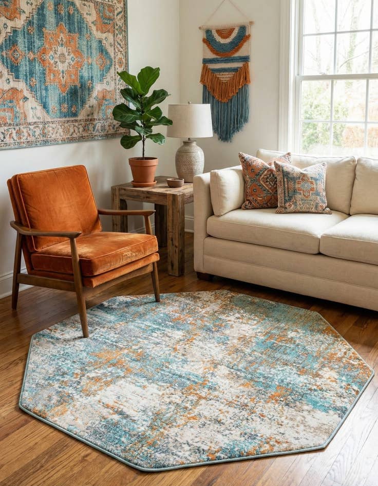 Detail image of 4' x 4' Paragon Octagon Rug