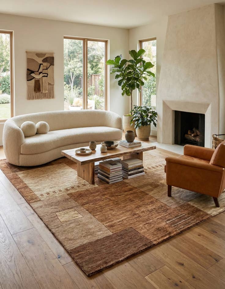 Detail image of 6' 9 x 9' 5 Juma Wool Rug