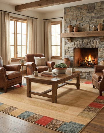 8' x 8' Kashkuli Gabbeh Square Rug