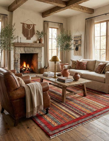 6' 6 x 9' 8 Torkman Wool Rug
