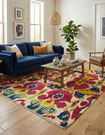 5' 4 x 8' Hand Knotted Darya Wool Rug
