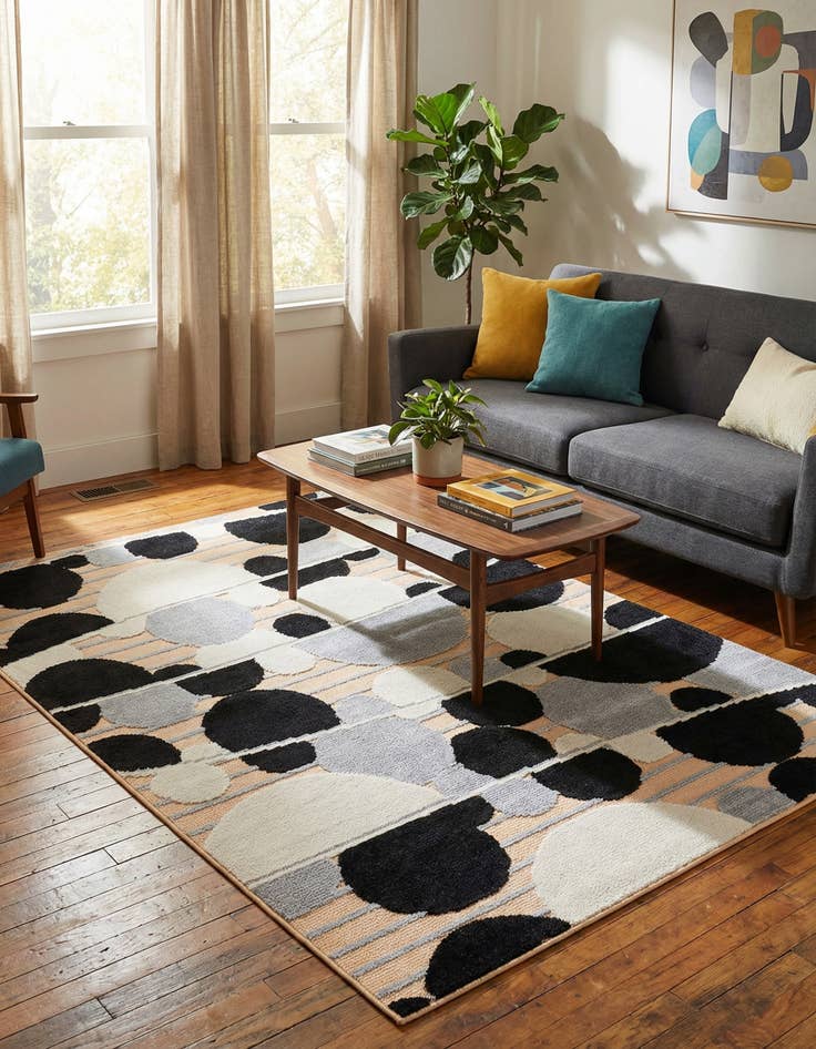 Detail image of 5' 3 x 7' 7  Washable  Indoor / Outdoor Rug